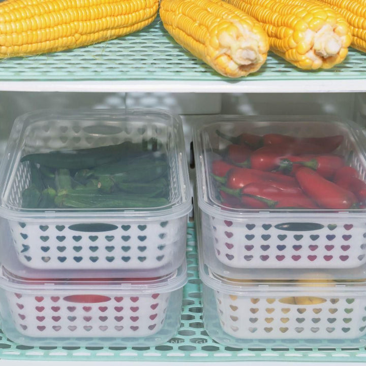 2 in 1 Multi Storage Boxes Freezer Storage Containers
