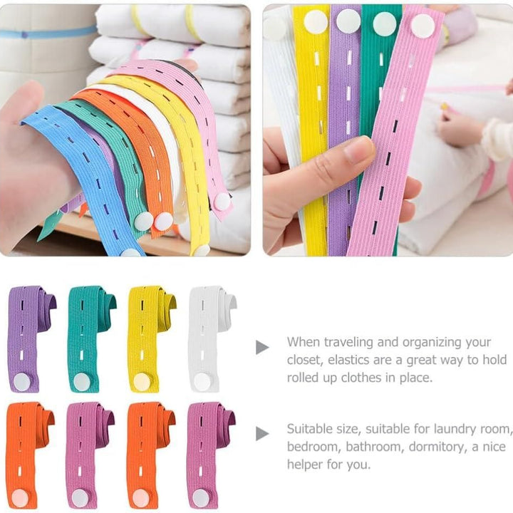 Classified Storage Sorting Bundling Elastic Band (Pack of 10)