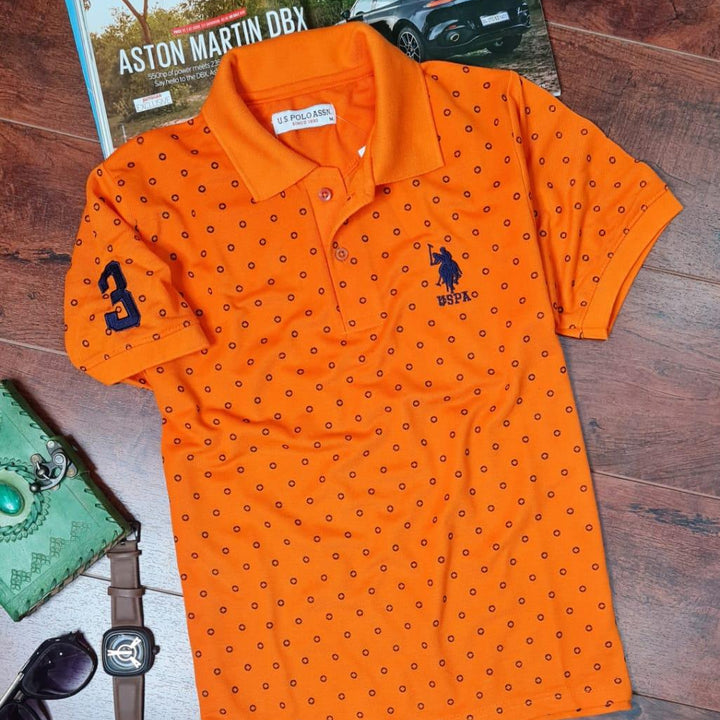 Cotton Printed  Half Sleeves Polo T-Shirts