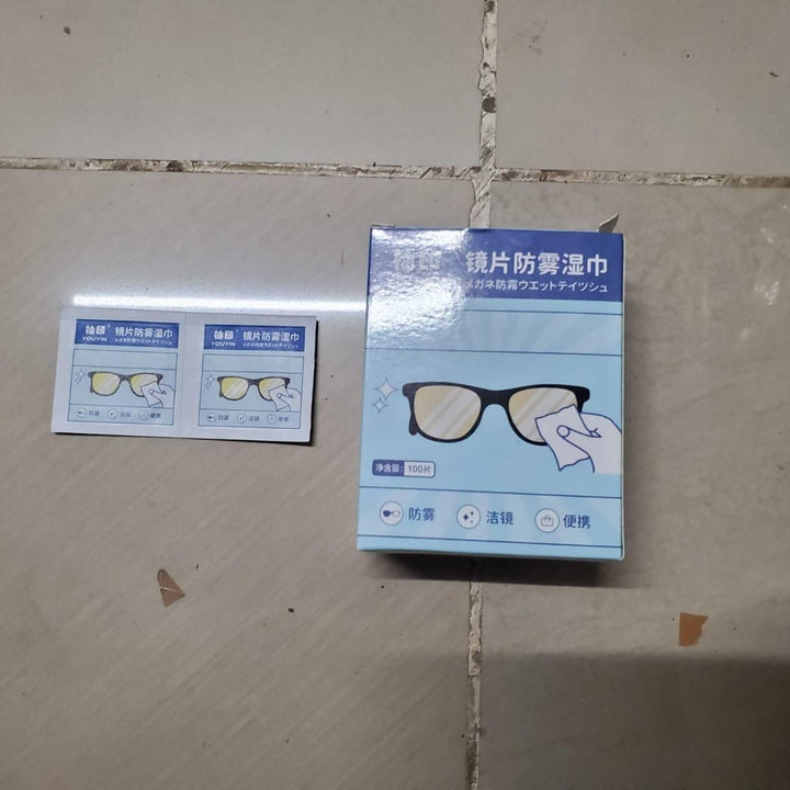 Anti Fog Wipes for Glasses (100 Pcs)