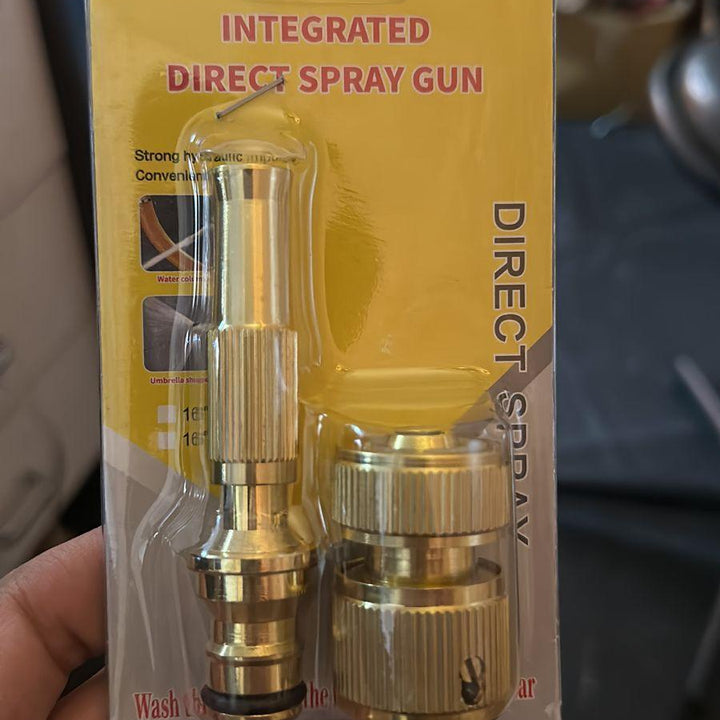 Portable High Pressure Washing Water Nozzle (Brass)