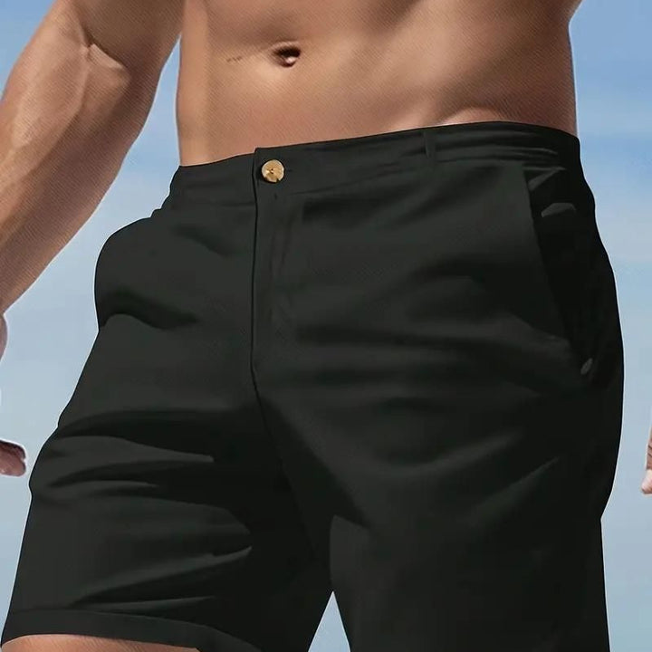 Men's Sleek Solid Casual Shorts