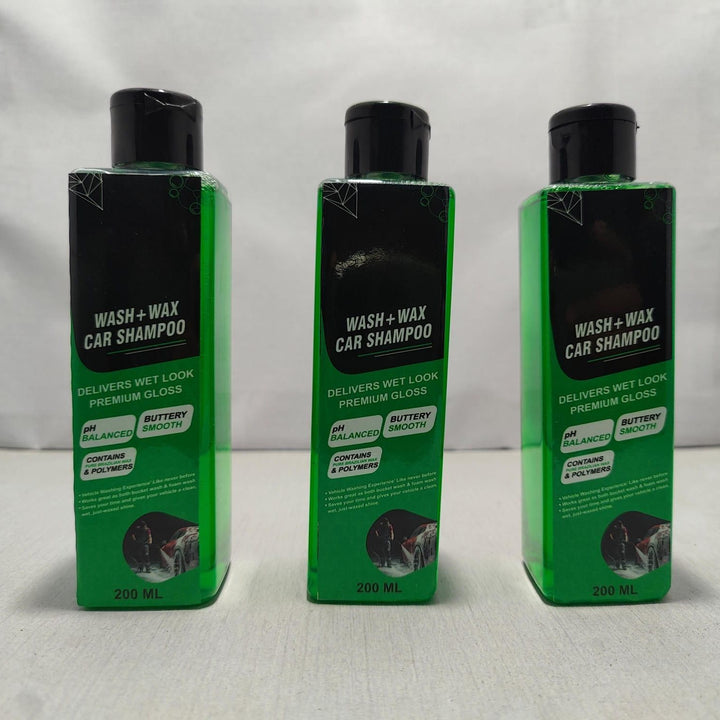 Wash and Wax Car Shampoo 200ml (Pack of 3)