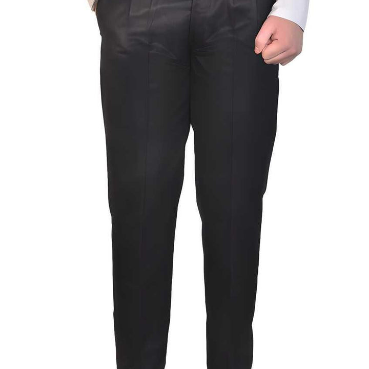 Cotton Solid Regular Fit Formal Trousers