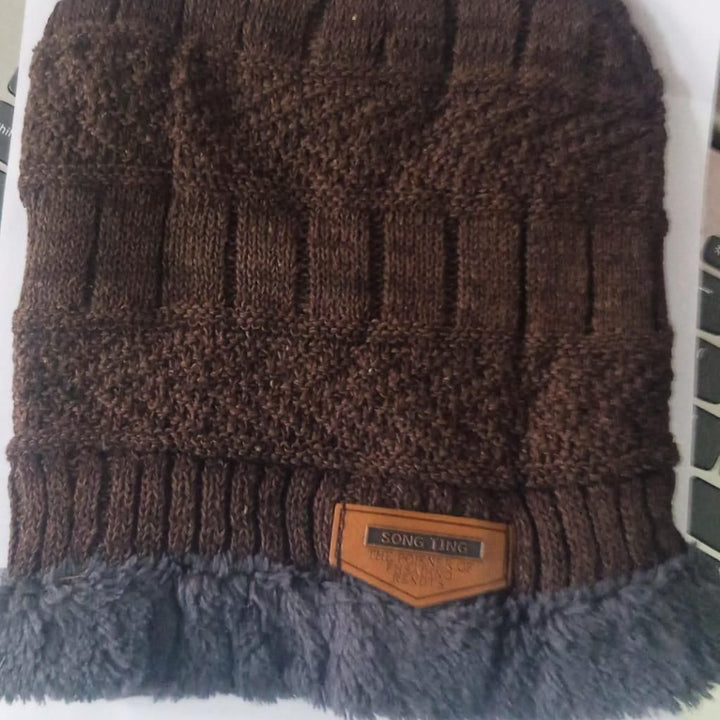 Unisex Woolen Cap Set