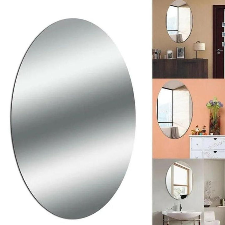 Combo of Oval Shape & Square Shape Mirror (Pack of 2)