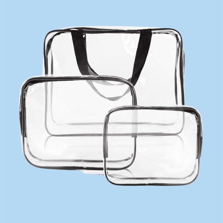 Clear PVC Cosmetic Bags Travel Toiletry Bag