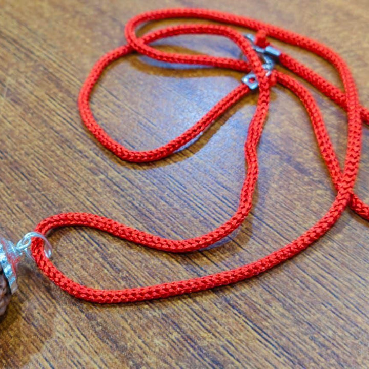 7 Mukhi Rudraksha Silver Capped Pendant