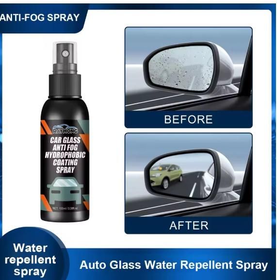 Car Glass Anti- Fog Hydrophobic Coating 100ML (Pack of 2)