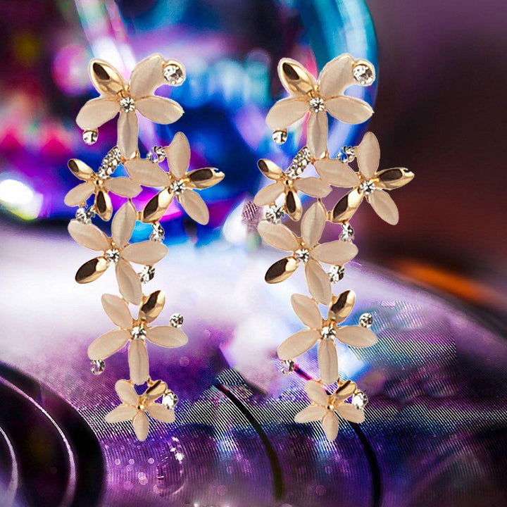 Trendy Gold Plated & Stones Earring - Springkart 