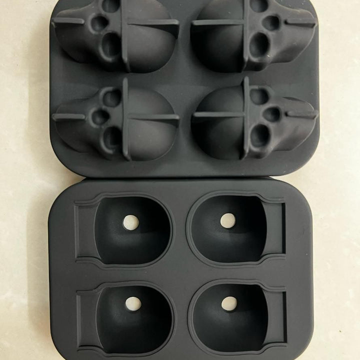 3D Skull Silicon Ice Cube Tray