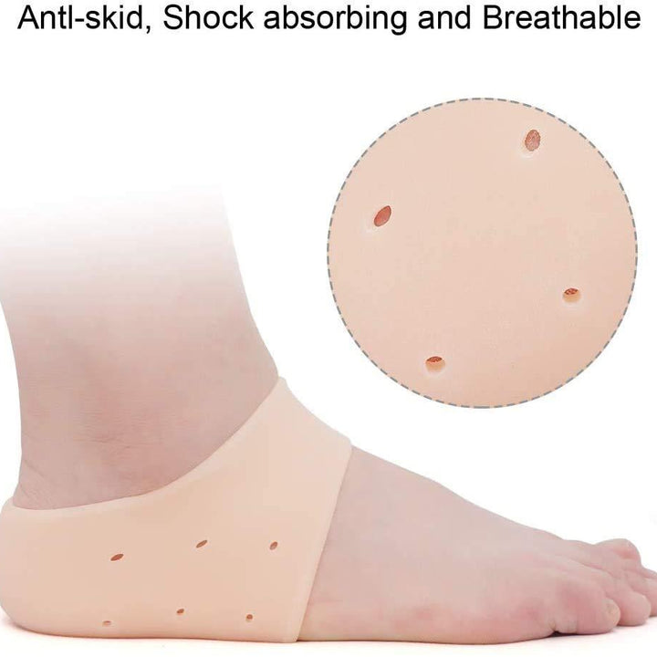 1277 Anti Crack Silicon Gel Heel Moisturizing Socks For Foot Care Men Women (Loose Pack)