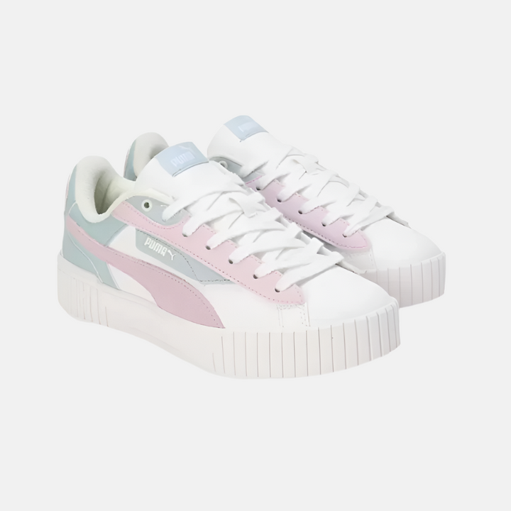 Puma Carina 2.0 Zuki Women's Lifestyle Shoes -Turquoise Surf/Grape Mist/Warm White
