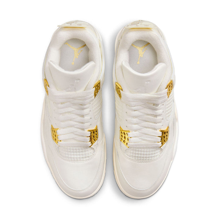 Air Jordan 4 Retro WMNS 'White and Gold'
