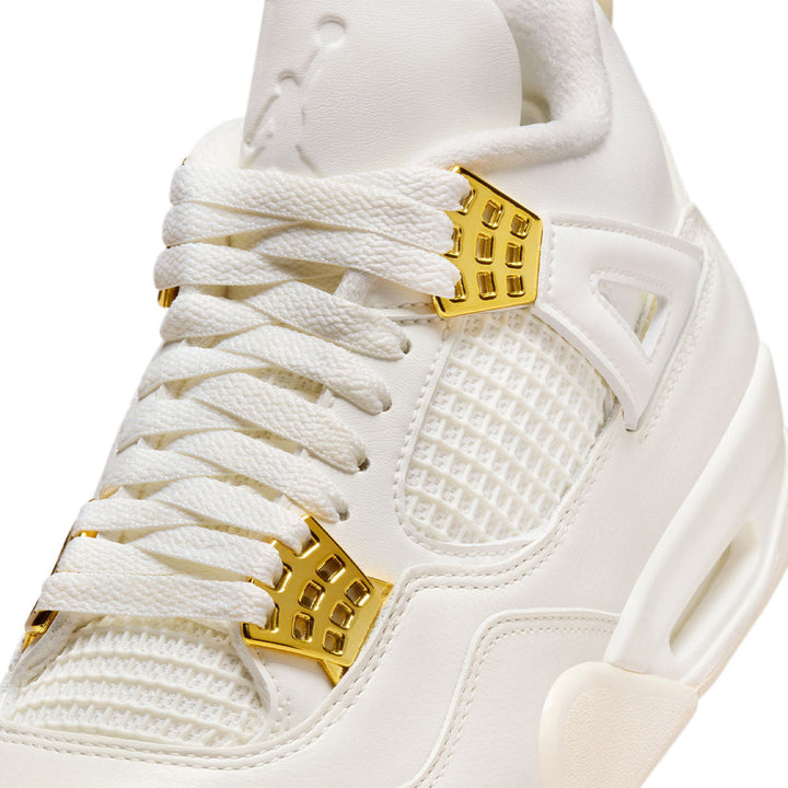 Air Jordan 4 Retro WMNS 'White and Gold'