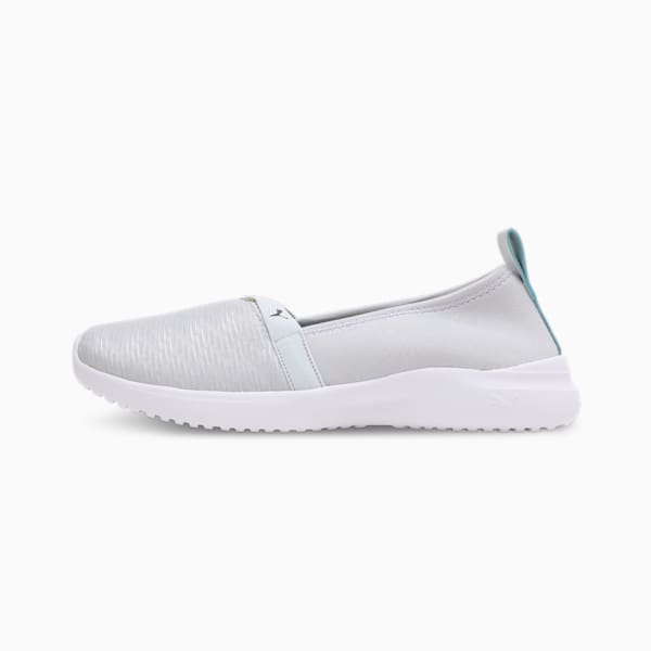 Side view of PUMA Women's Lifestyle Lace-Up Sneakers, showcasing the sleek design, breathable upper, cushioned insole, and iconic PUMA logo, designed for comfort and style in everyday wear.