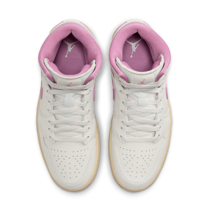 Wmns Jordan 1 Mid 'Sail/Pink/Coconut Milk'