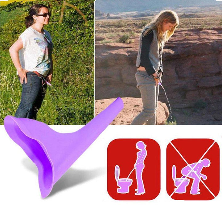 6113 Portable Stand Pee Used For Peeing For Women Both Of Us During Emergencies And Requirements.