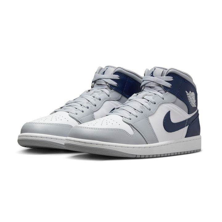 Jordan 1 Mid 'Wolf Grey/Midnight Navy'