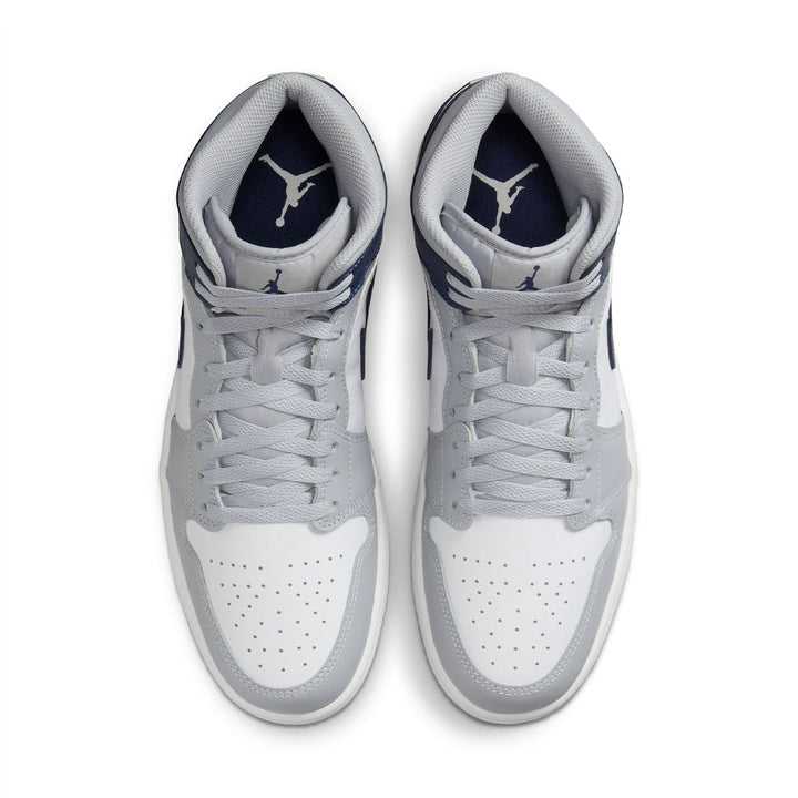 Jordan 1 Mid 'Wolf Grey/Midnight Navy'