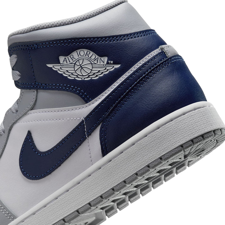 Jordan 1 Mid 'Wolf Grey/Midnight Navy'