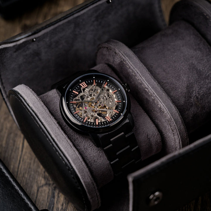 Earnshaw Cornwall Skeleton Automatic Regal Black