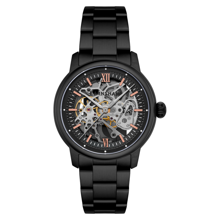 Earnshaw Cornwall Skeleton Automatic Regal Black