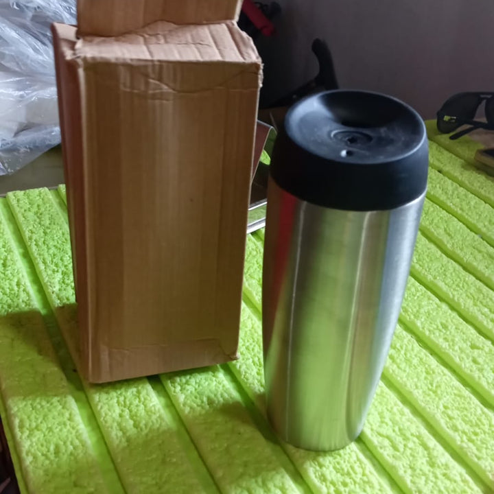 13007 Stainless Steel Vacuum Insulated Coffee Cups Double Walled Travel Mug Car Coffee Mug With Leak Proof Lid Reusable Thermal Cup For Hot Cold Drinks Coffee Tea (850ml Approx)