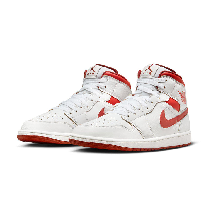 AIR JORDAN 1 MID SE 'White/Dune Red'