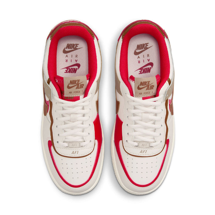Wmns Air Force 1 Shadow 'Phantom/Light British Tan-Fire Red-Khaki'