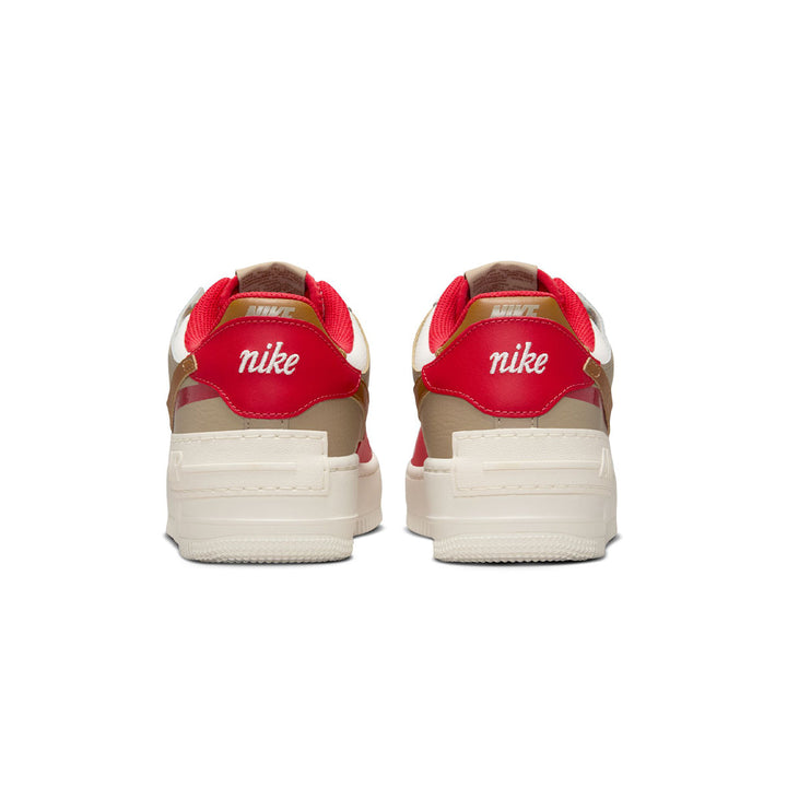 Wmns Air Force 1 Shadow 'Phantom/Light British Tan-Fire Red-Khaki'