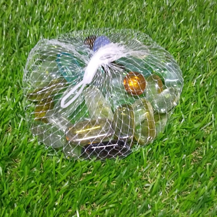4016 Glass Gem Stone Flat Round Marbles Pebbles For Vase Fillers Attractive Pebbles For Aquarium Fish Tank.