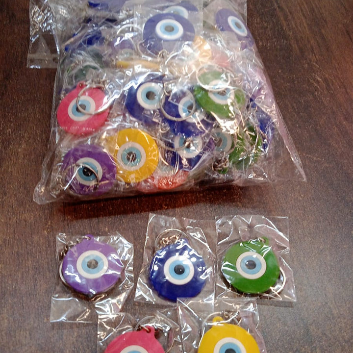 Evil Eye Rubber  Silicone Keychain (1 Pc  Mix Color)