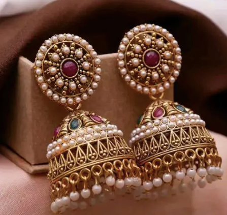 Traditional High Quality Best Jumar Oxidize Gold Look Stone Type