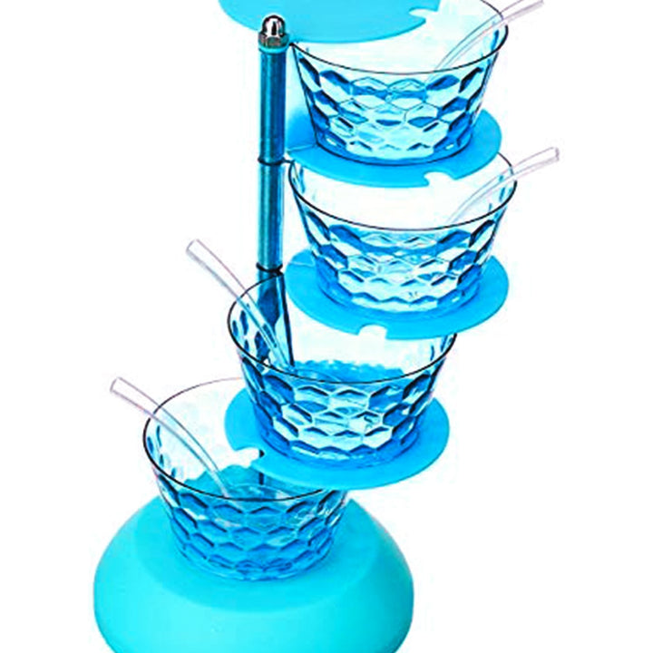 2141 4 In 1 Multipurpose 360 Degree Rotating Pickle Rack Container For Kitchen