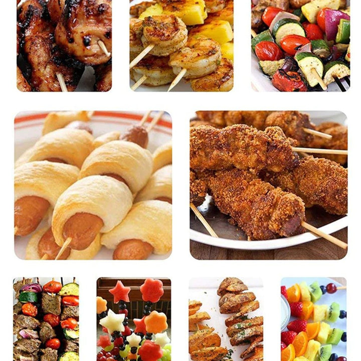 1119 Bamboo Wood Skewer Bbq Sticks