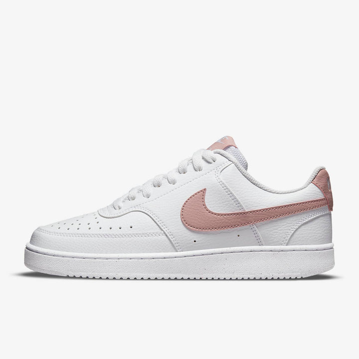 A side-angle view of Nike women’s lifestyle shoes highlighting the slim design, cushioned sole, and elegant detailing, set against a clean background for a modern and fresh look