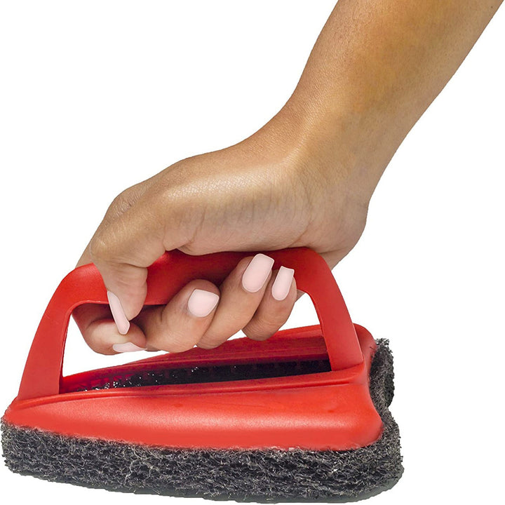 1403 Bathroom Brush With Abrasive Scrubber For Superior Tile Cleaning