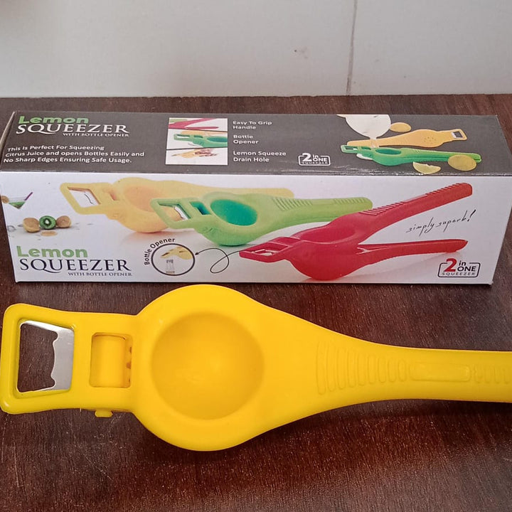 2176 Kitchen 2 In 1 Unbreakable Lemon Squeezer And Bottle Opener (1 Pc)