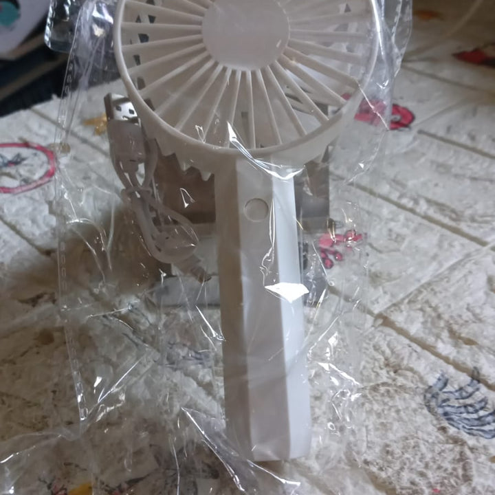 17701 Mini Handheld Fan Portable Rechargeable Mini Fan Easy To Carry For Home Office Travel And Outdoor Use (Battery Not Included)