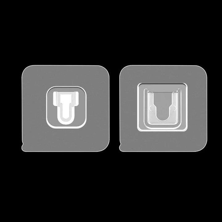 1746 Adhesive Plastic Wall Hooks Heavy Duty Hooks ( 1 Pair )