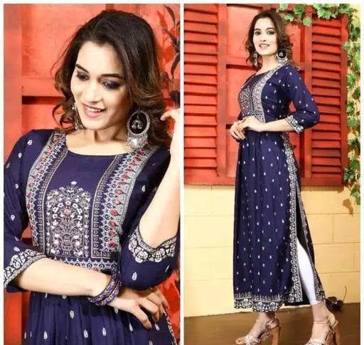 Women Straight Printed Kurti - Springkart 