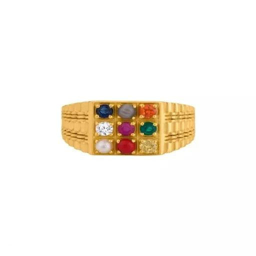 STYLISH MEN FINGER RINGS GOLD PLATED - Springkart 
