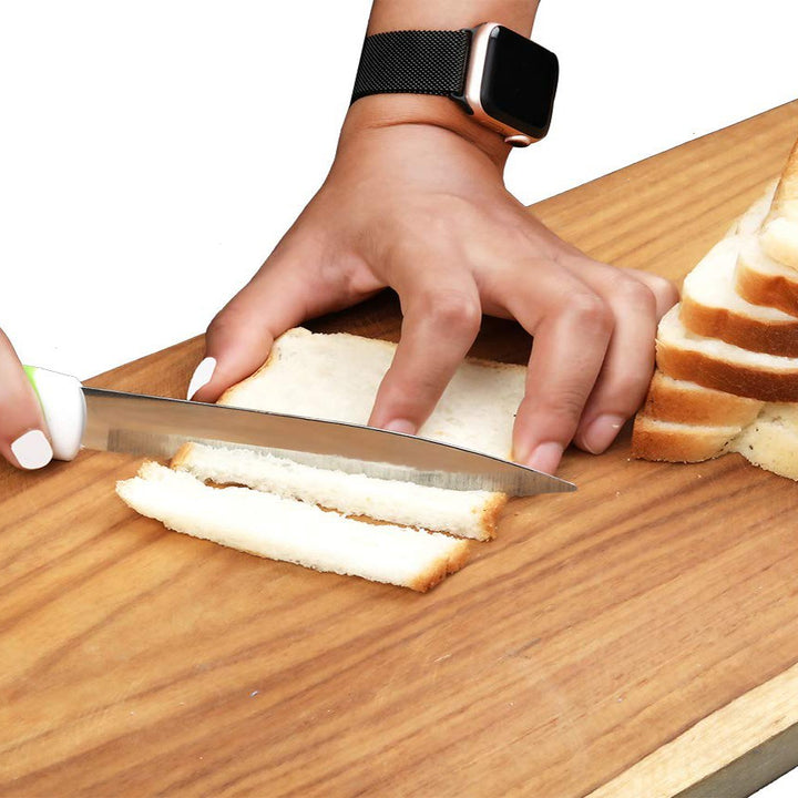 2211 Stainless Steel Knife  Peeler Set With Stand - 6 Pcs
