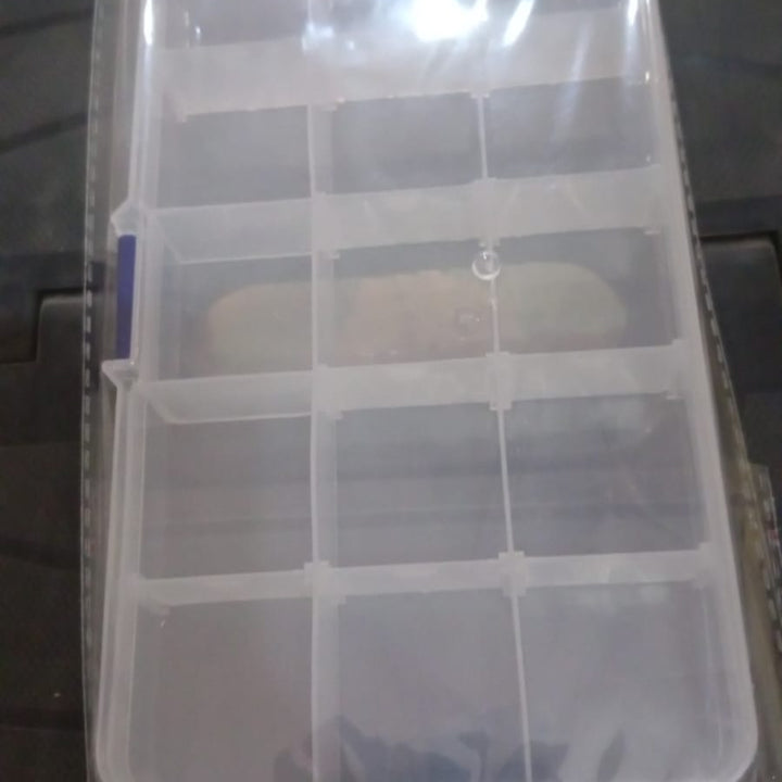 15 Grids Jewelry Organizer Plastic Jewelry Organizer Box Clear Jewelry Organizer Box Plastic Bead Organizers with Adjustable Dividers for Herbs Pills Bead, Jewelry, and Other Small Item (1 Pc) - Springkart 