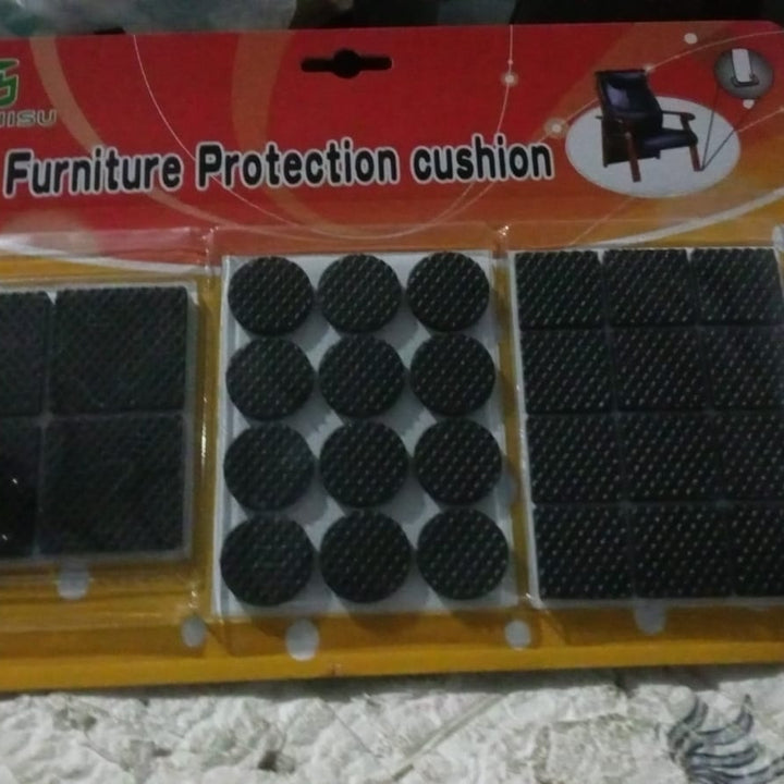 28 Pc Rubber Furniture Pads Self Sticking Non Slip Furniture Noise Insulation Pads