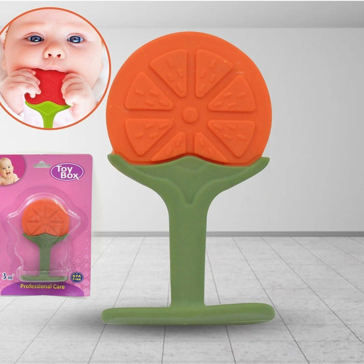 4490 Silicone Fruit Shape Teether Toy Food Grade Silicon Teether Use For Baby  Toddlers  Infants  Children