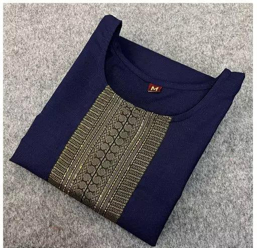 Women Cotton Slub Straight Kurti Women || Cotton Slub Kurta Set for Women || Casual Kurta Set || Occasional || Festival || Indian Straight Kurti (Pack Of 1 - Springkart 