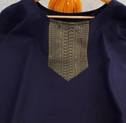 Women Cotton Slub Straight Kurti Women || Cotton Slub Kurta Set for Women || Casual Kurta Set || Occasional || Festival || Indian Straight Kurti (Pack Of 1 - Springkart 