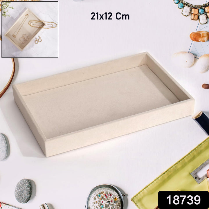 Velvet Jewellery Tray 21x12cm (1pc)